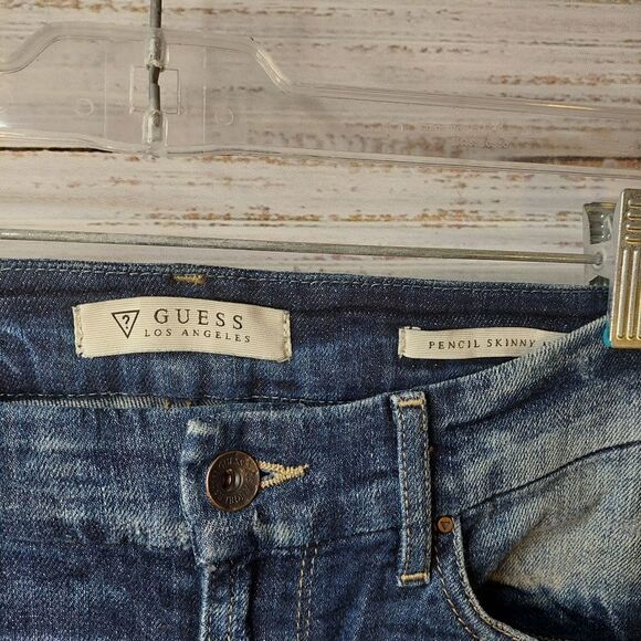 Guess Women’s Mid Rise Pencil Skinny Jeans - Picture 7 of 14